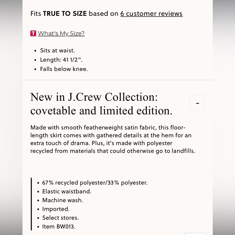 J.Crew Collection drapey slip skirt in featherweight satin - Picture 8 of 8